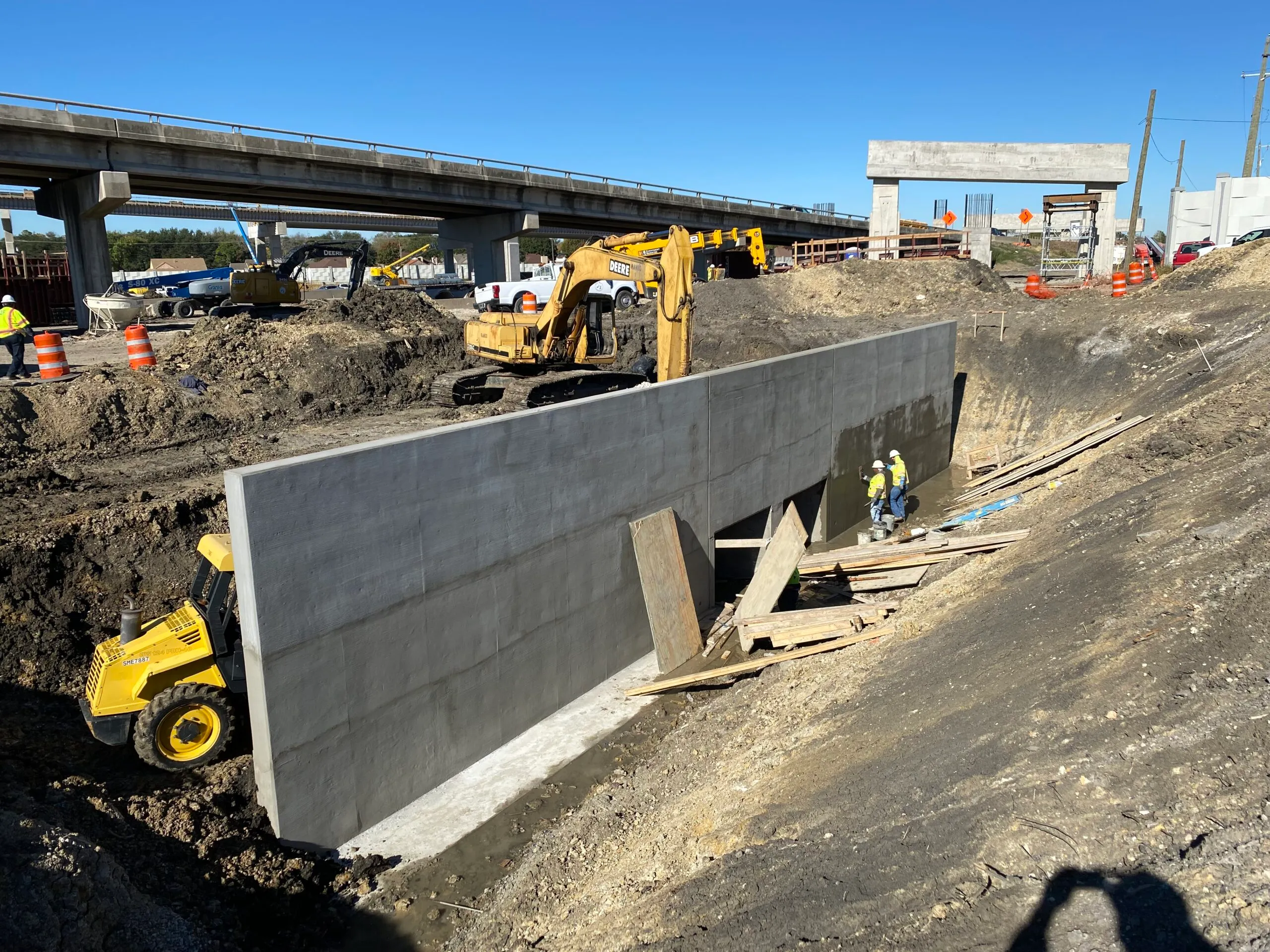 635 SMC2 project — drainage construction site