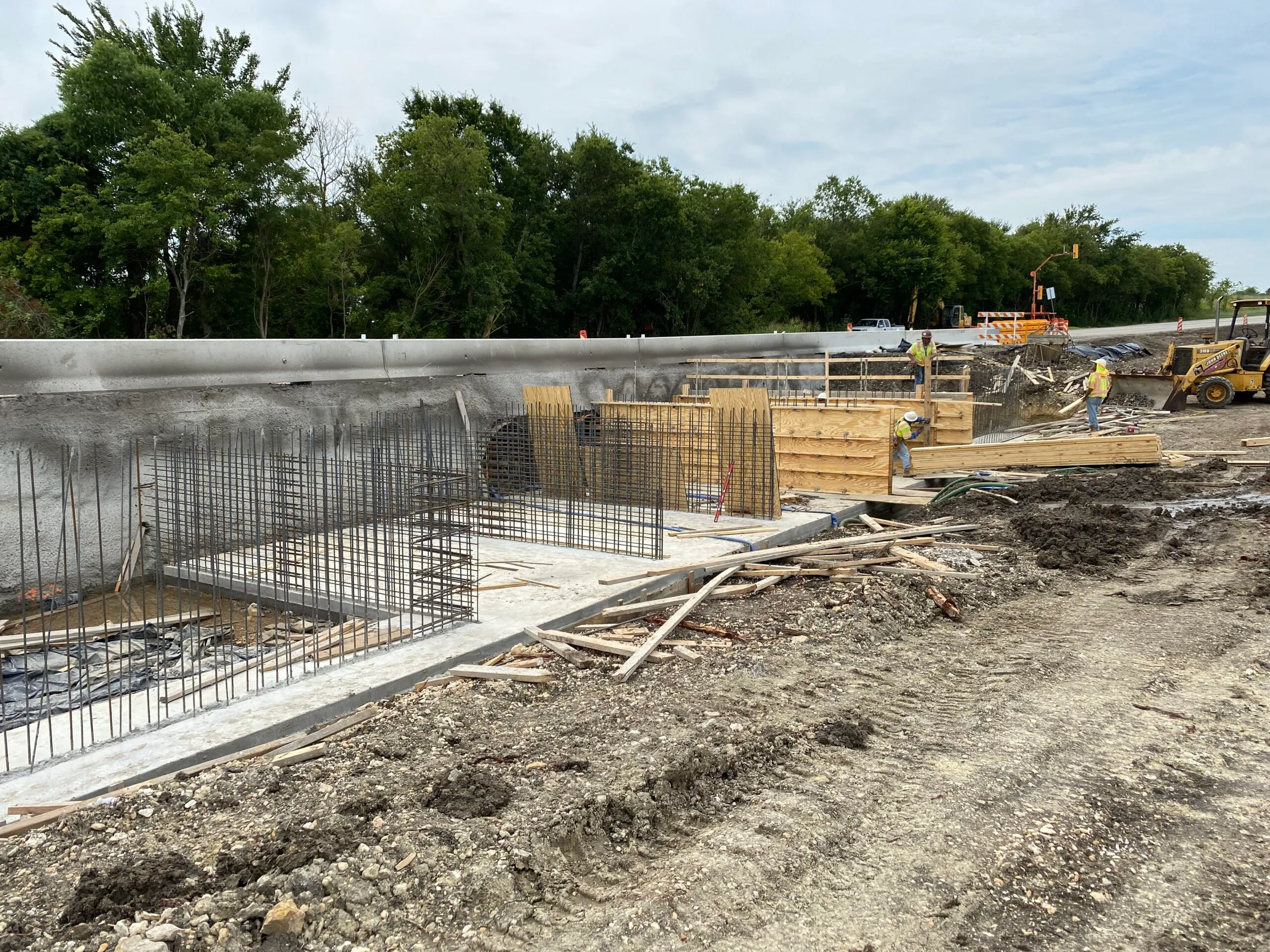 FM 1434 project — concrete drainage work