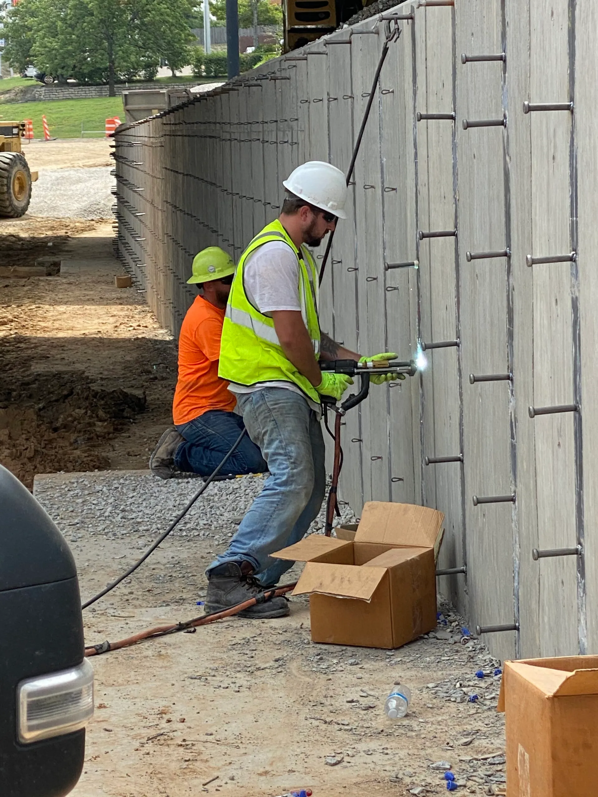 Concrete formwork on a Rambo Contracting job site