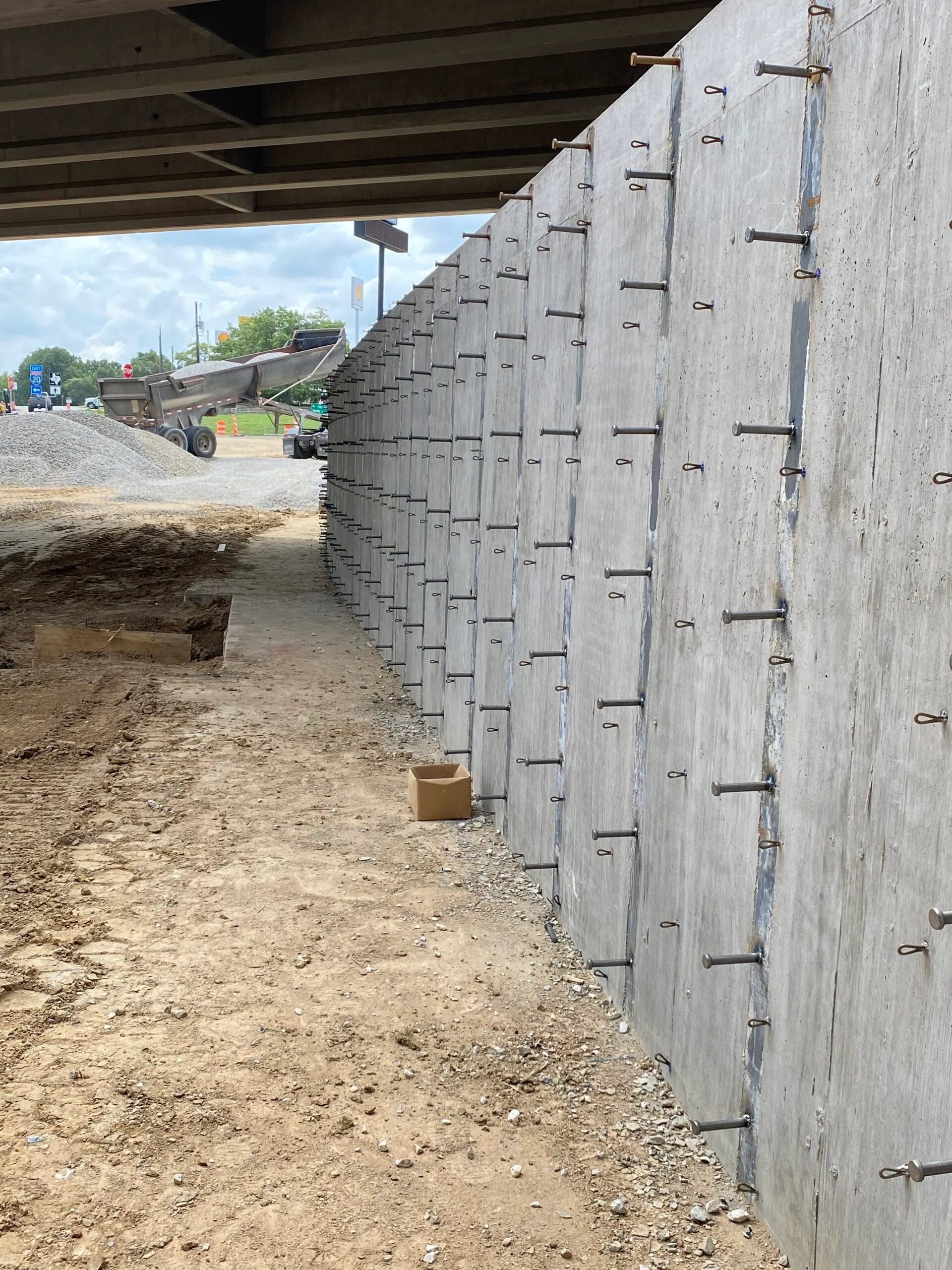 Concrete structure on a North Texas job site