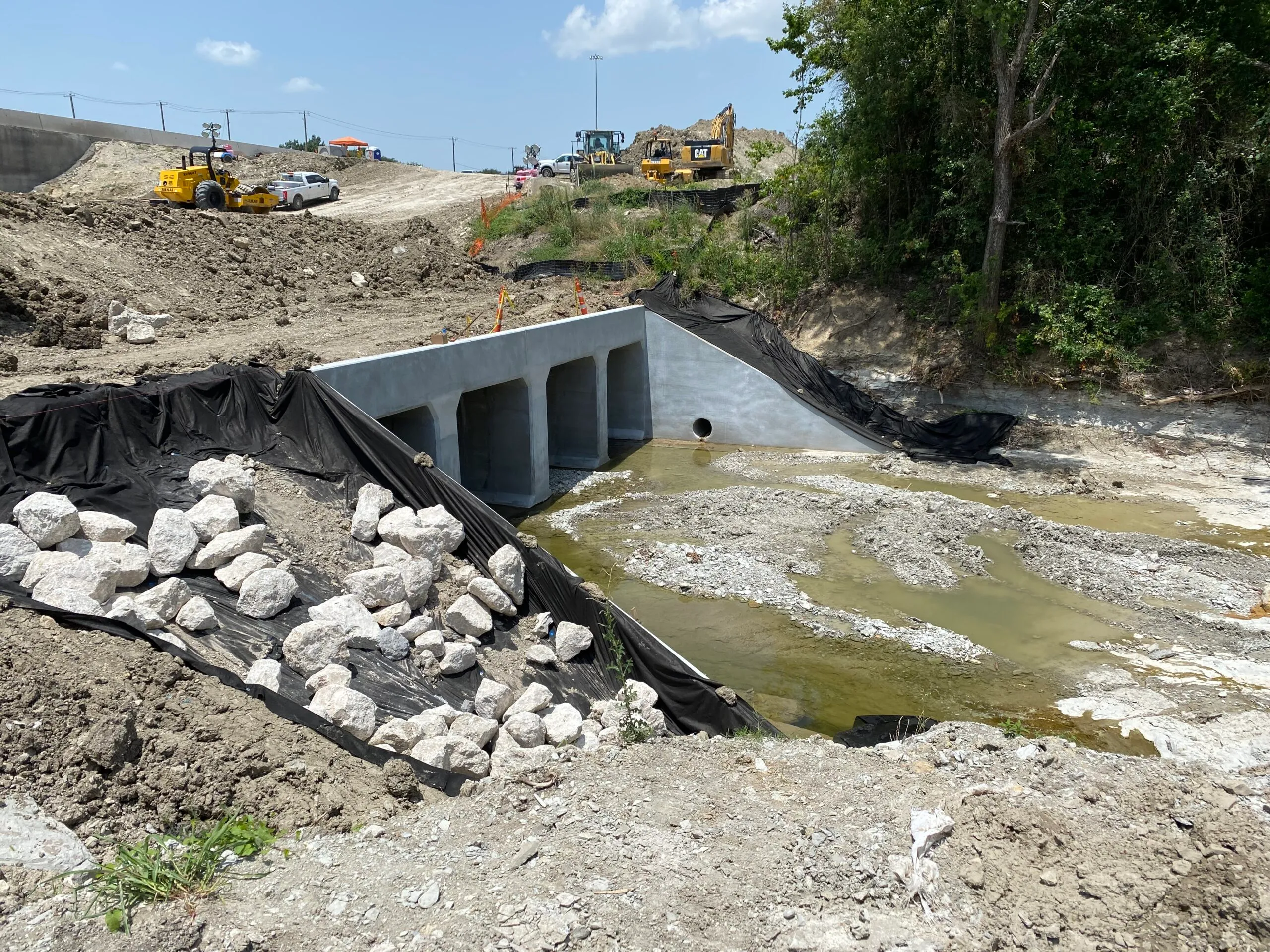 Rambo Contracting crew placing concrete