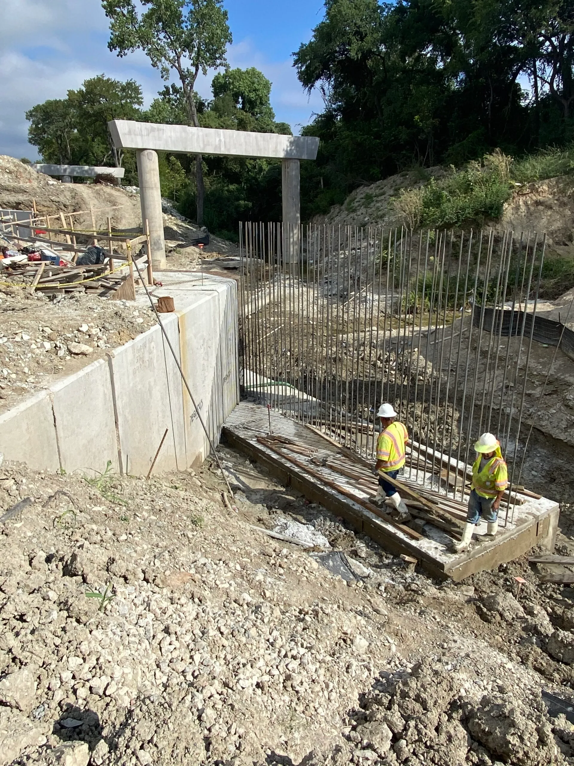 Finished cast-in-place concrete structure